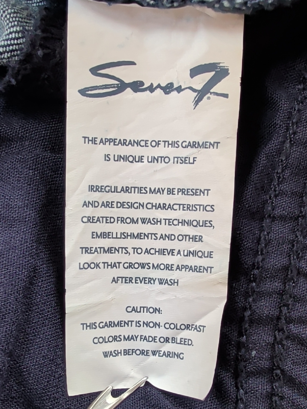 Seven7 The Weekend Short Frayed Hem Denim Jean Shorts 6 Curious Indigo Wash - Picture 7 of 13
